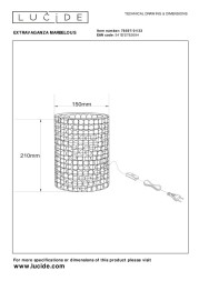 Настольная лампа LUCIDE EXTRAVAGANZA MARBELOUS 78597/01/33
