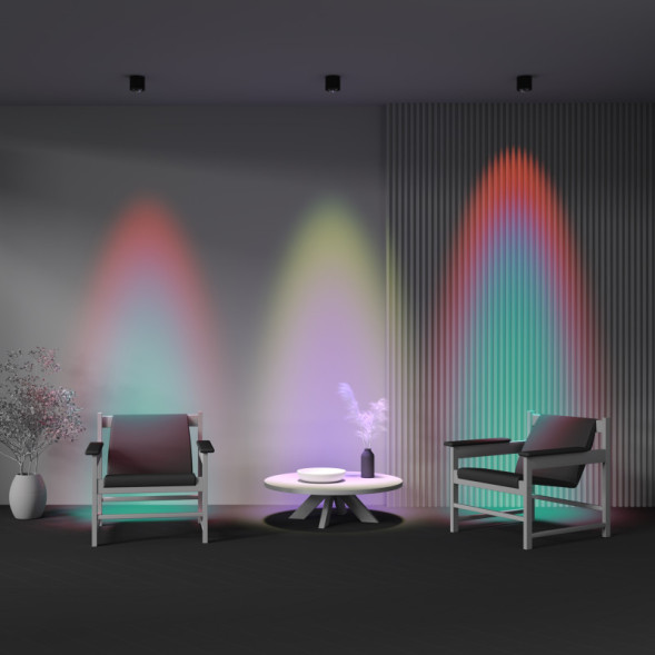 Влагозащищенный точечный светильник Maytoni Technical C217CL-15W4K-B Lens