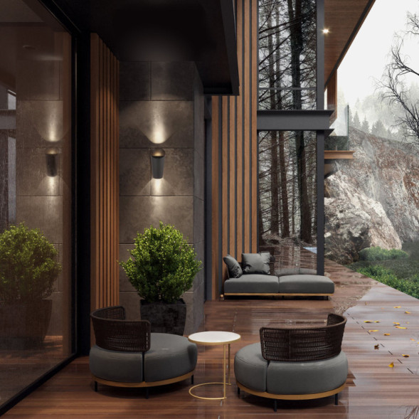 Уличный настенный светильник Elektrostandard 1539 TECHNO LED Tronc Серый