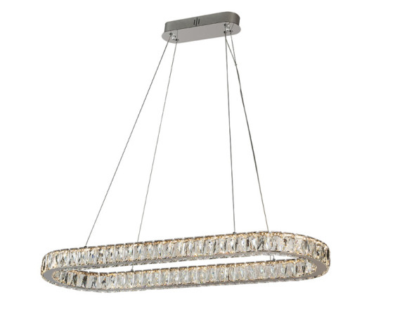 Подвесная люстра Newport 8580/90 C oval chrome