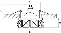 Встраиваемый точечный светильник Lightstar ONDA 032704