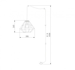 Подвесной светильник TK Lighting Diamond 2201 Diamond