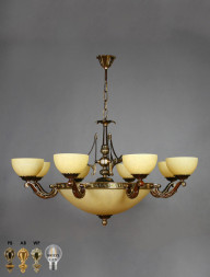 Подвесная люстра AMBIENTE by BRIZZI Tenerife 02166/8 PB