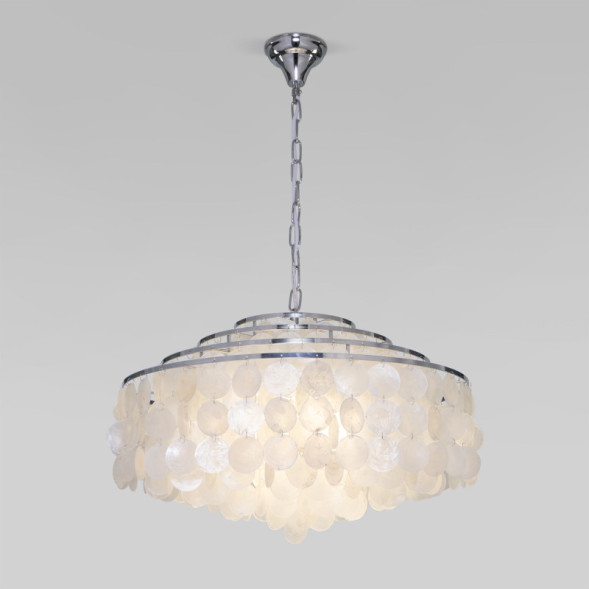 Подвесная люстра 3535/6 хром/перламутр Smart Eurosvet Sandra