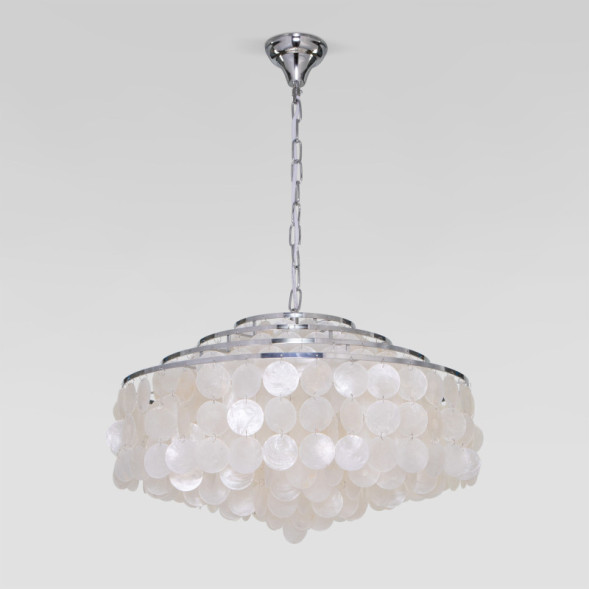 Подвесная люстра 3535/6 хром/перламутр Smart Eurosvet Sandra