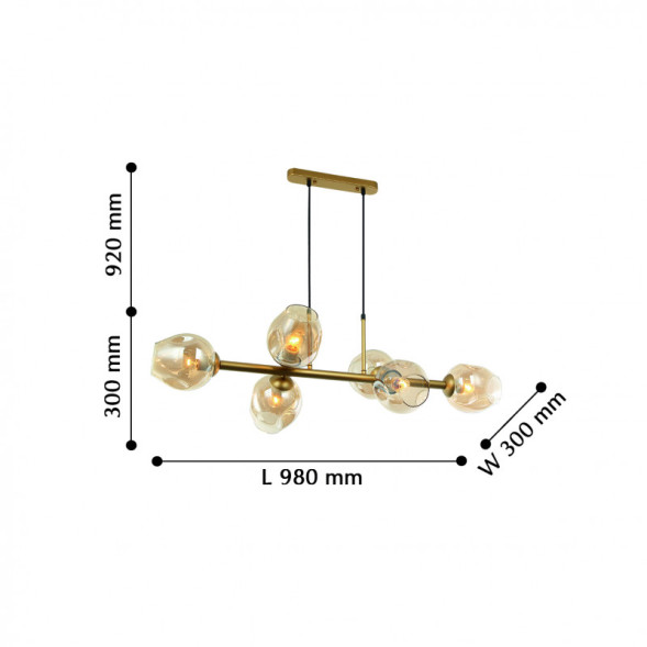 Подвесная люстра Favourite TRAUBE 2362-6P