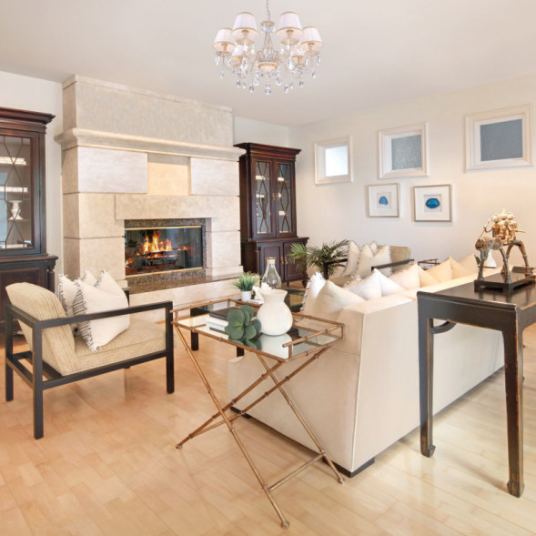 Подвесная люстра Eurosvet Amelia 3637/7 белый с золотом/прозрачный хрусталь Strotsk