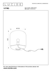 Настольная лампа LUCIDE Vitro 25510/35/60