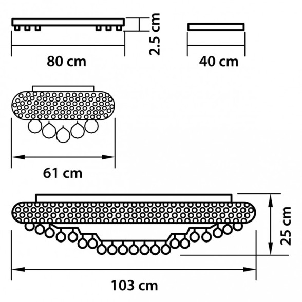 Потолочная люстра Lightstar Monile 704214