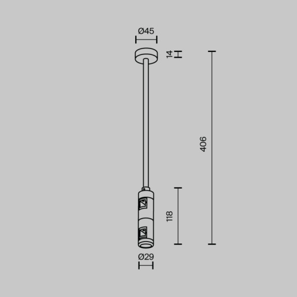Стойка Maytoni Technical Magnetic trаck system Flarity латунь TRA158C-D1-BS