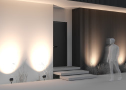 Уличный грунтовый светильник Maytoni ARES O309FL-L18B3K