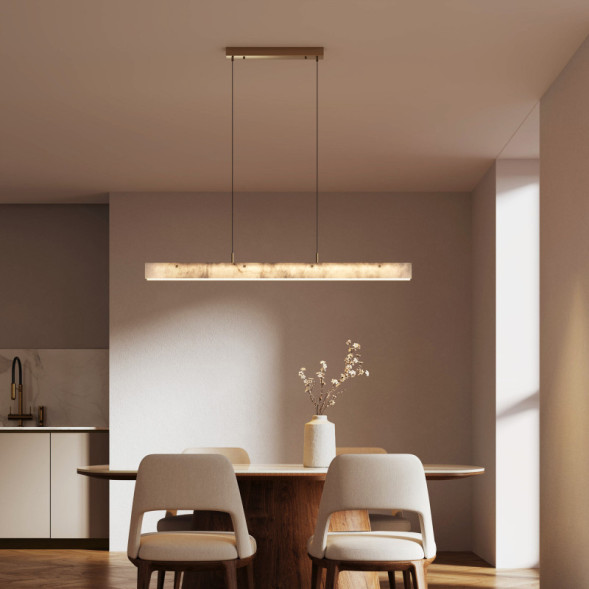 Линейный светильник Eurosvet 604053 LED латунь/ алебастр Alabaster