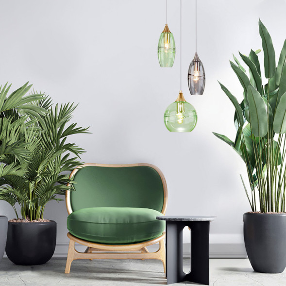 Подвесной светильник Eurosvet LOTUS 50222/1 дымчатый