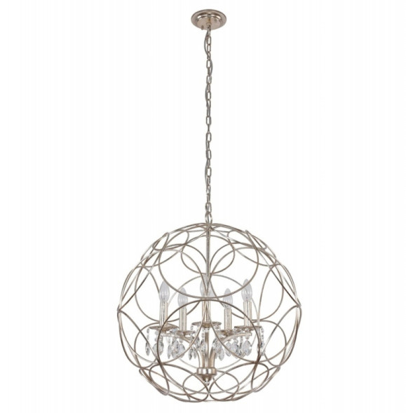 Подвесная люстра Crystal Lux Aria ARIA SP5 SILVER