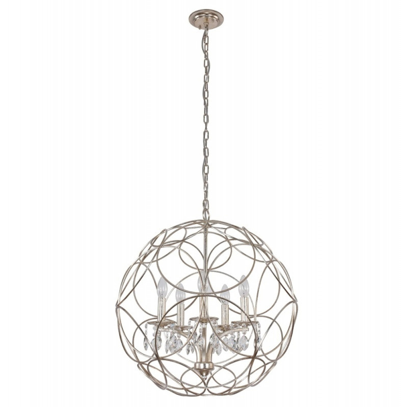 Подвесная люстра Crystal Lux Aria ARIA SP5 SILVER