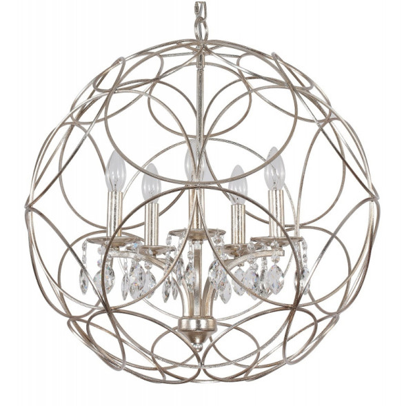 Подвесная люстра Crystal Lux Aria ARIA SP5 SILVER