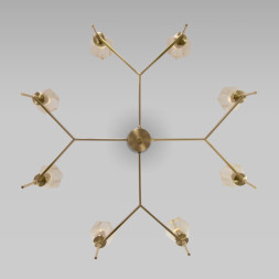 Люстра на штанге Eurosvet Prism 60143/8 латунь