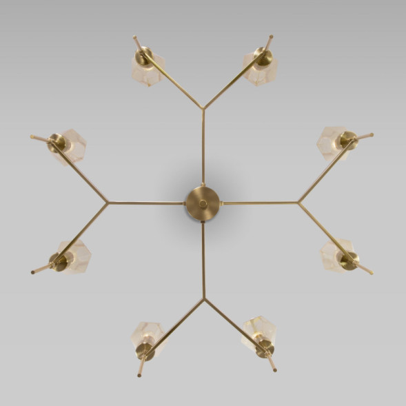 Люстра на штанге Eurosvet Prism 60143/8 латунь