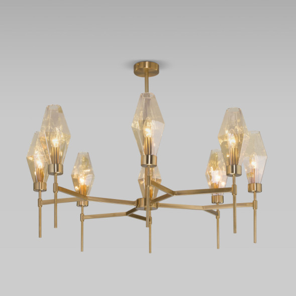 Люстра на штанге Eurosvet Prism 60143/8 латунь