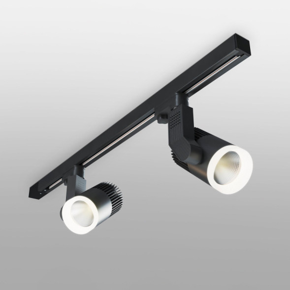 Светодиодный трековый светильник Elektrostandard Accord Черный 30W 4200K (LTB44) трехфазный