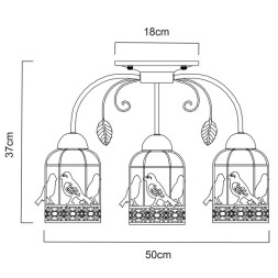 Потолочная люстра ARTE Lamp Cincia A5090PL-3WG