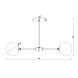 Люстра на штанге Escada ETHEREAL 2110/6P Nickel