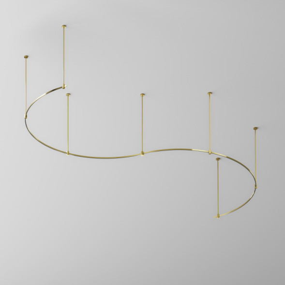 Трековый магнитный шинопровод Maytoni Technical TRX154-2SR-D1800-BS Magnetic trаck system Flarity латунь