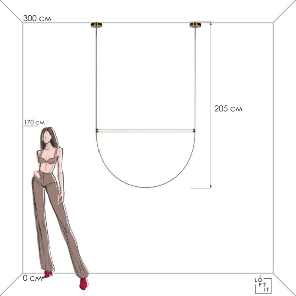 Подвесной светильник LOFT IT LIANA 10221/2050