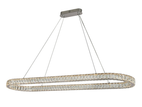 Подвесная люстра Newport 8580/140 C oval chrome