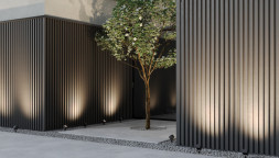 Уличный грунтовый светильник Maytoni ARES O309FL-L8B3K