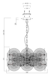 Подвесная люстра Maytoni ASTER MOD007PL-08G