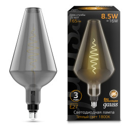 Светодиодная лампа Gauss 180802005 8.5W 220V 165lm E27 белый (теплый)