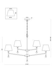 Подвесная люстра Freya Rosemary FR5190PL-12BS1