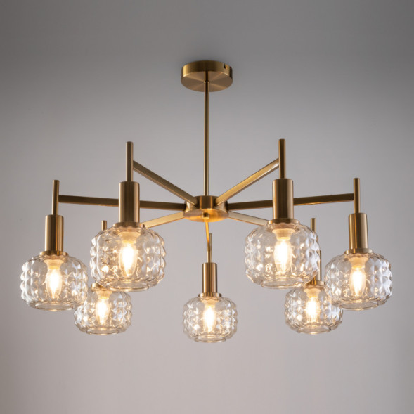 Люстра на штанге Freya Fero FR5366CL-07BS