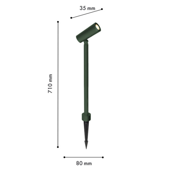 Уличный грунтовый светильник Favourite 4811-1T Micron