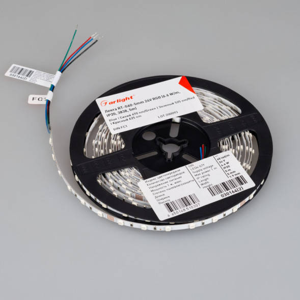 Лента Arlight RT-G60-5mm 3838 030164(2) 33W 24V 1050lm RGB IP20
