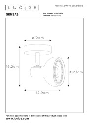 Спот LUCIDE SENSAS 30997/01/31