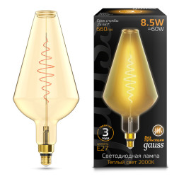 Светодиодная лампа Gauss 180802105 8.5W 220V 660lm E27 белый (теплый)