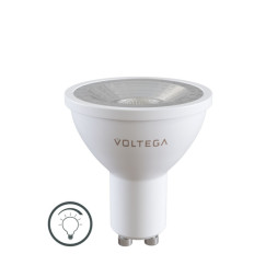Светодиодная лампа Voltega Sofit dim Lens 7108 6W 220V 600lm GU10 белый (теплый)