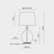 Настольная лампа MODELUX ML.6111 ML.6111.01TL BK