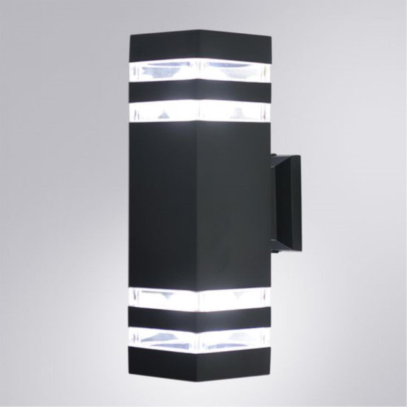 Уличный настенный светильник ARTE Lamp Heather A4413AL-2BK