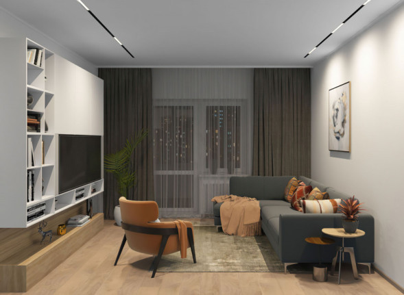 Светодиодный трековый светильник Denkirs SMART LINEAR DK8004-BK