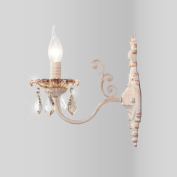 Бра Eurosvet 10118/1 белый с золотом/тонированный хрусталь Stro