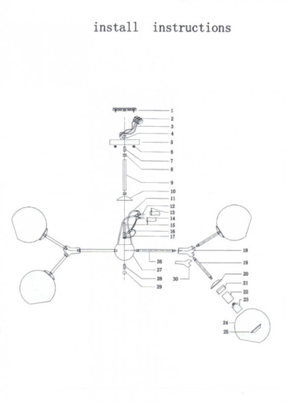 Люстра на штанге Lightstar Beta 785067