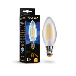 Светодиодная лампа Voltega 7207 Candel matt 6W
