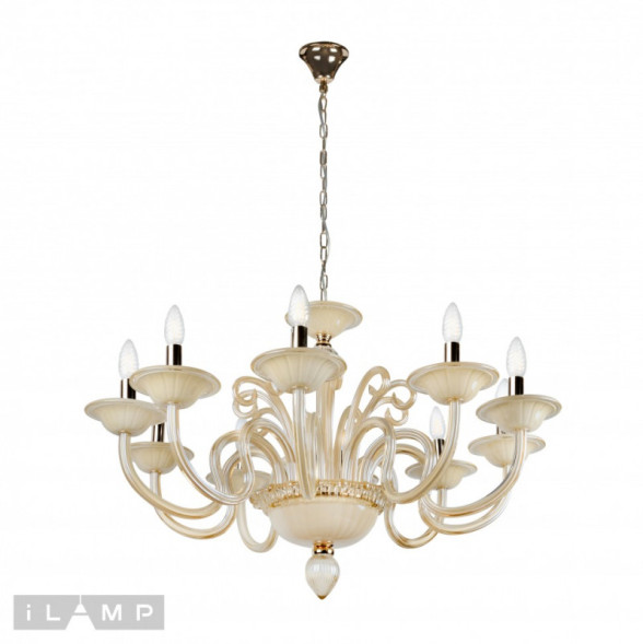 Подвесная люстра iLamp Classic P2318-10GD