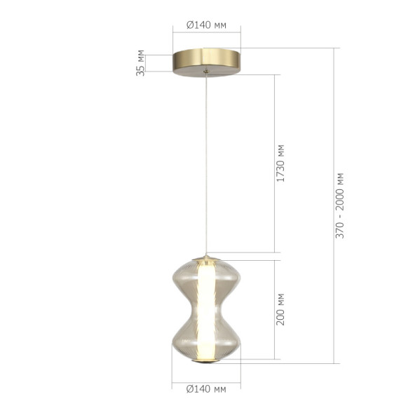 Подвесной светильник ST-Luce SL6136.203.01 SPINE