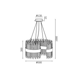 Подвесная люстра Vele Luce Kronos VL3244P12