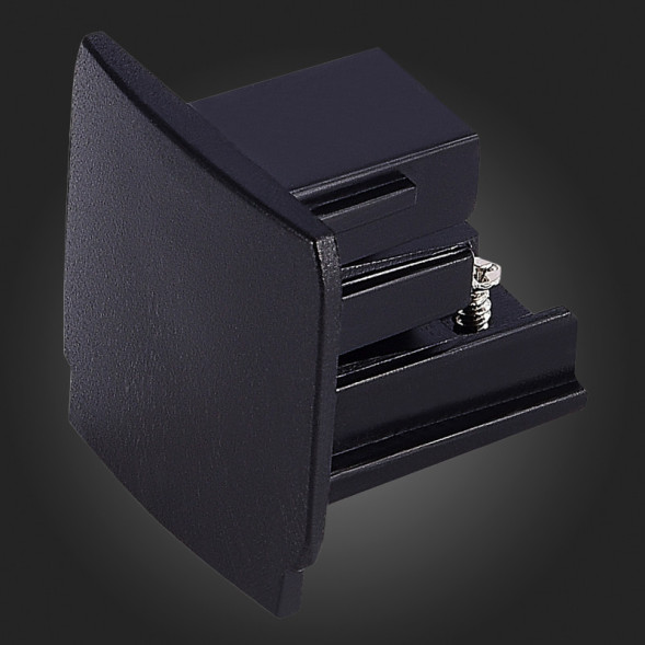 Заглушка для трекового шинопровода ST-Luce Track 3 black ST030.409.11