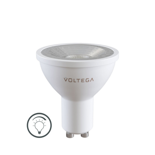 Светодиодная лампа Voltega Sofit dim Lens 7109 6W 220V 600lm GU10 белый (дневной)